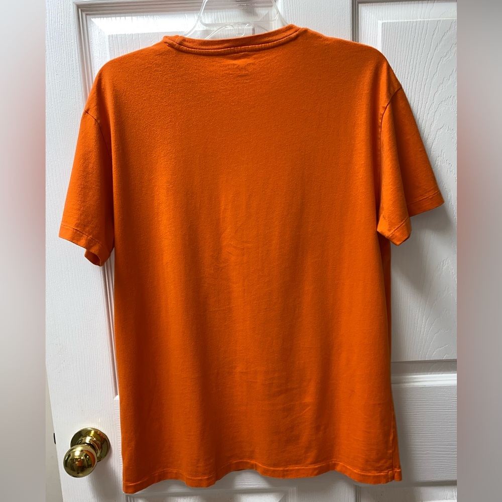 Men’s Orange Polo T-shirt - Picture 3 of 6